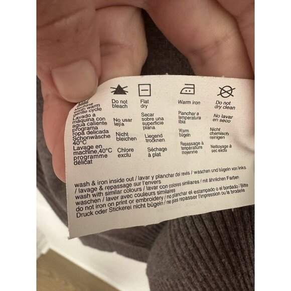 Esprit Womens Cable Knit Sweater Turtle Neck Grey Size XL Basics Minimalist Y2K - Picture 7 of 9